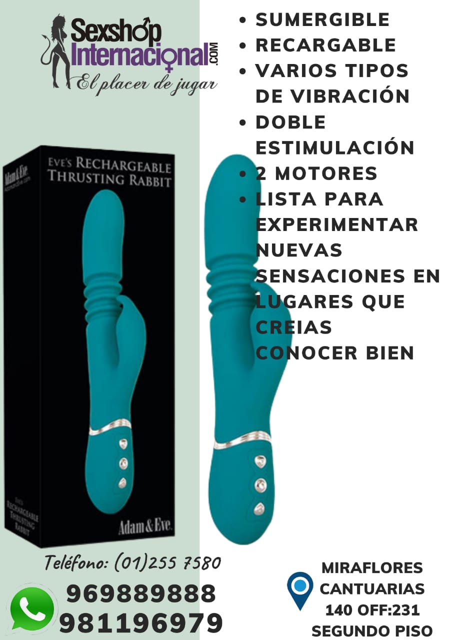 VIBRADOR SOFISTICADO-DOBLE ESTIMULACION-RABBIT-SEXSHOP MIRAFLORES 